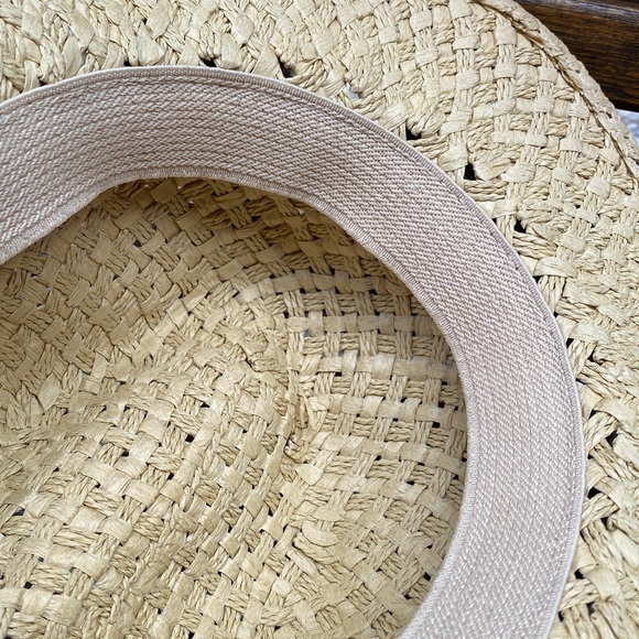 RedHead Straw Hat with Dark Brown Leather Band - Picture 6 of 10